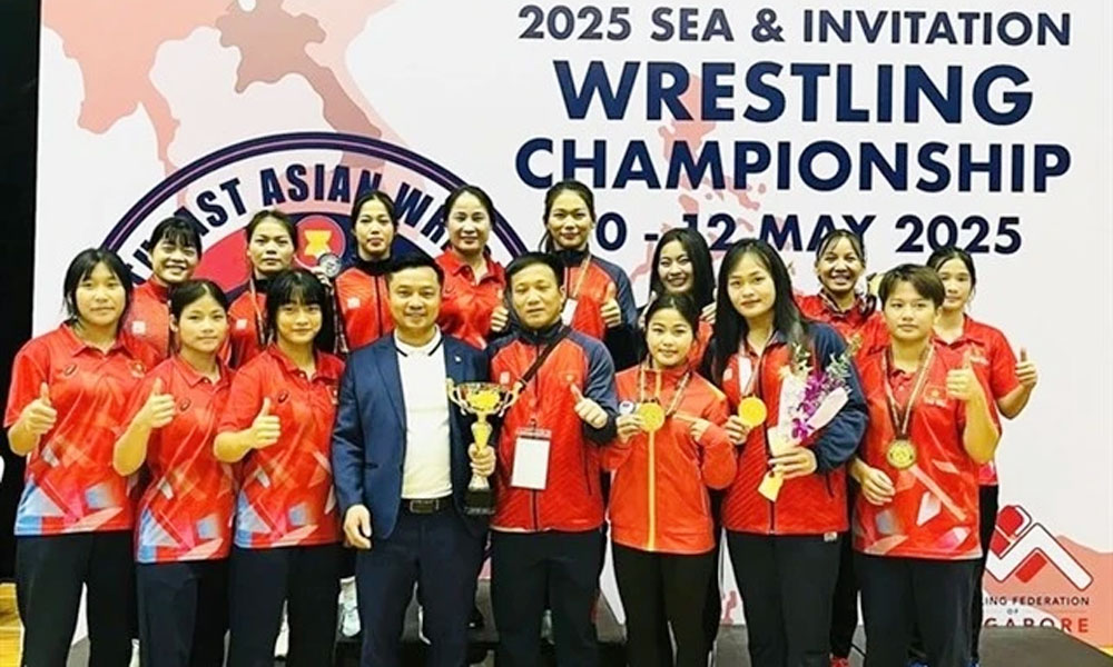 Vietnam again dominate regional wrestling championships